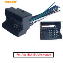 FEELDO-Adaptador de arnés de cableado para coche, reproductor de CD, Radio, Audio estéreo, enchufe para Audi/Volkswagen/Mini/Dodge Aftermarket, CD/DVD ESTÉREO 2024 - compra barato