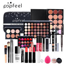 Popfeel-Juego de brochas de Maquillaje todo en 1, Maquillaje, máscara, lápiz labial, corrector con bolsa, brillo de ojos, mate, paleta de sombra de ojos 2024 - compra barato