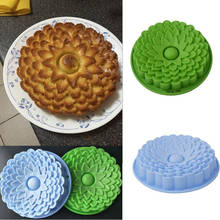 Moldes grandes de silicona para pasteles, utensilios para hornear con forma de flor, molde de pastelería 3D para Pan, Pizza, Pan, bricolaje, fiesta de cumpleaños y boda 2024 - compra barato