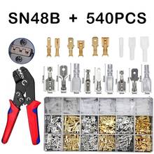 315/540Pcs Electrical Wire Crimp Terminals Spade Connectors Assorted Insulated Male Female Wire Connector 2.8/4.8/6.3mm Kit 2024 - buy cheap