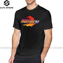 O rei do lutador t camisa o rei dos lutadores 97 neo geo título tela camiseta gráfico masculino camiseta casual impressionante tshirt 2024 - compre barato
