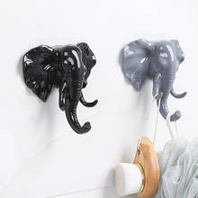 Fashion key hook Creative wall holder for home organizer Elephant Head Self Adhesive Wall Door Hook Hanger Bag Sticky Holders 2024 - buy cheap