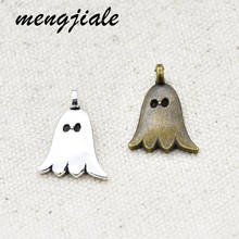 25pcs Two Color Cute Ghost Charms Alloy Metal Pendants For DIY Handmade Jewelry Accessories Making 21*14mm 2024 - buy cheap