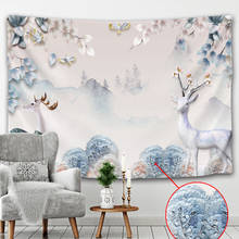 Tapiz de paisaje hermoso de pájaro favorable, decoración de tela de pared, mural, esterilla de playa, esterilla de yoga, Fondo de tela 2024 - compra barato