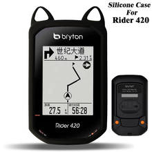 Cartoon Bike Gel Skin Case & Screen Protector Cover for Bryton Rider 420 Rider 320 GPS Computer Case for R420 R320 Cat Ear Case 2024 - buy cheap