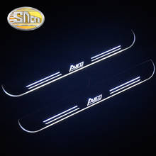 SNCN Waterproof Acrylic Moving LED Welcome Pedal Car Scuff Plate Pedal Door Sill Pathway Light For Chevrolet Aveo 2011 - 2014 2024 - buy cheap
