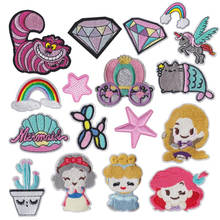 Blingbling Mermaid Shell Princess Star Patch for Clothing Iron on Embroidered  Applique on Fabric Badge DIY Apparel Accessories 2024 - buy cheap