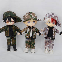 Ob11 baby clothes hat military uniform pants three-piece suit 1/12 doll clothes BJD Doll Accessories obitsu 11 clothes 2024 - buy cheap