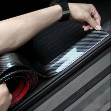 Car Door Protector Carbon Fiber Rubber Car Stickers 5D Scratch Proof Auto Door Sill Protection Goods Moulding Strip Car Styling 2024 - buy cheap