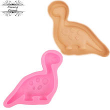 Molde de silicone de desenhos animados, molde longo pescoço dragão, ferramenta de decoração diy para bolo, dinossauro, chocolate, doces 2024 - compre barato