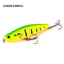 100mm 19g Countbass Popper Fishing Lures Topwater Leurre de Surface Floating Pencil Wobblers Fishing Tackle Gear 2024 - buy cheap
