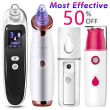 Electric Acne Remover Point Noir Blackhead Vacuum Extractor Tool Cleaning Pores Hot Mist Facial Steamer Nano Sauna SPA Skin Care 2024 - buy cheap