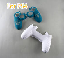 Резиновый чехол с узором для PS4 2,0 JDS 001 JDM- 011 V1, передний, задний, твердый, верхний корпус, чехол для геймпада Playstation 4 2024 - купить недорого