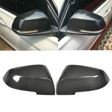 Car Rear View Side Mirror Cover Trim Carbon Fiber Style FL Cover For BMW 5 6 7 Series F01 F02 F06 F12 F10 F18 2014 2015 2016 ABS 2024 - buy cheap