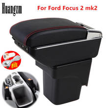 Car Armrest For Ford Focus 2 Mk2 2005-2011 Rotatable Center Centre Console Storage Box with ashtray 2006 2007 2008 2009 2010 2024 - buy cheap