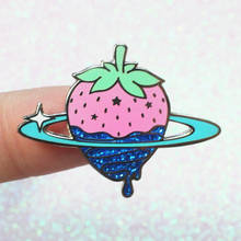 Strawberry Kawaii Star Dipped Berry Brooch Pins Enamel Metal Badges Lapel Pin Brooches Jackets Jeans Fashion Jewelry Accessories 2024 - buy cheap