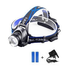 6000Lm Powerfull Headlamp Rechargeable LED Headlight Head Flashlight Camping Torch Light Gift 2rechargeable Lithium Batteries 2024 - buy cheap