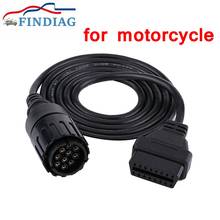 10PIN Motorcycles Motobikes Cable for BWM ICOM A2 D OBD2 Diagnostic Cable 10 Pin Adaptor to 16Pin Extension Cable 2024 - buy cheap