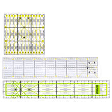 Miusie régua de tecido acrílico com 3 unidades, para aplicação de retalhos, para costura, artesanato, ferramentas de desenho, régua 2024 - compre barato