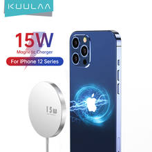 KUULAA Magnetic Wireless Charging For iPhone Mini 15W Fast Charger For iPhone 12 Pro Max Wireless Charger For Huawei Xiaomi Qi 2024 - buy cheap