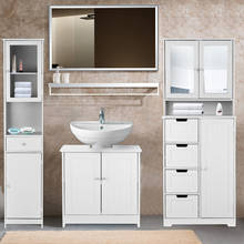 IKayaa-armario de baño, mueble de baño, estantería moderna, tocador, armario de suelo, organizador de almacenamiento para dormitorio 2024 - compra barato