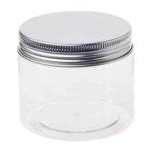 2022 New 150ml Clear Round PET Jar With Aluminium Screw Lid Food Storage Container Sealed 2024 - buy cheap
