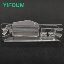 Yiincrum suporte de câmera de visão traseira, carcaça de luz da placa de licença para nissan march micra/renault pulse logan sandero stepway 2024 - compre barato