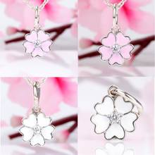 Authentic 925 Sterling Silver Charm New Fashion Cherry Blossom Creative Pendant Fit Pandora Women Bracelet&necklace Diy Jewelry 2024 - buy cheap