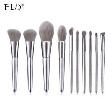 FLD 10/8pcs Makeup Brushes Set Wooden Foundation Eyebrow Eyeshadow Brush Cosmetic Brush Tools Pinceis De Maquia Makeup Brush Kit 2024 - buy cheap