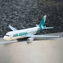 Korea Air Seoul Airbus A320 Aircraft Model 6 Inches Alloy Aviation Diecast Collectible Miniature Ornament Souvenir Toys 2024 - buy cheap