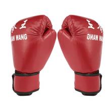 Red PU Adults Kick Boxing Gloves Karate Muay Thai Free Fight MMA Sanda Professional Training Gloves Men Women Boxing Equipment 2024 - buy cheap