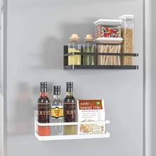 Magnetic Refrigerator Shelf Metal Fridge Spice Rack Punch free Magnetic Hanger Refrigerator Side Wall Shelf Kitchen Organizer 2024 - buy cheap