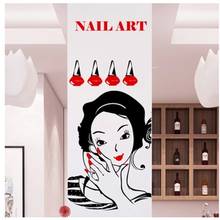 Nail Art Salon Sticker Make Up Spa Decal Beauty Posters Vinyl Wall Decals Decor Mural Nail Beauty Salon Wall Decal 2024 - buy cheap