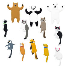 1pc Animal Shaped Hooks Fridge Multi-Purpose Hooks Cartoon Cat Dog Wall Hanging Home Decor Can Bendable Holder Hook For Hanging 2024 - buy cheap