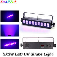9X3W LED UV Strobe Light Violet Lights DMX 512 Control Wall Washer Light DJ Disco Club Party Flood Lamp Stage Lighting Effect 2024 - buy cheap