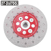 DT-DIATOOL 1pc Vacuum Brazed Diamond Cutting Grinding Wheel  M14 or 5/8-11 Thread Double Side Coated For Cut Shapen Grind Smooth 2024 - buy cheap