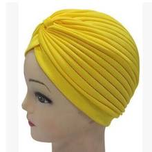 Women muslim turban hat cotton chemo india hat headscarf bonnet turban cap female musulman islamic turban hat 10pcs/lot 2024 - buy cheap