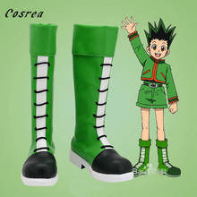 Anime hunter x hunter fantasias cosplay sapatos botas festa de halloween gon freecss cos botas verdes sapatos para mulher e homem 2024 - compre barato