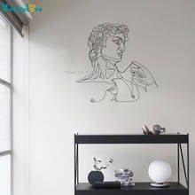 Modern Wall Art Stickers Classical Statue Single Living Room Decor Vinyl Man Murals Removable YT5800 2024 - buy cheap