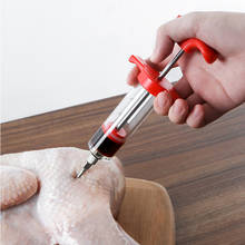 Seasoning Spice Syringe Kitchen Cooking Tool Accessories Stainless Steel Needle Barbecue Turkey Meat Marinade Sauce Injectors 2024 - купить недорого
