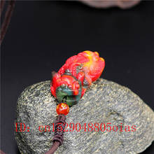 Pingente de tigre de jade hetian, cor natural, joia jadeita esculpida pixiu amuleto, presentes para mulheres e homens 2024 - compre barato