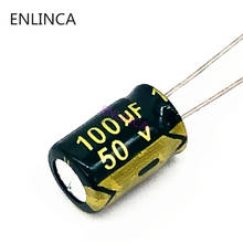 20pcs/lot P74 high frequency low impedance 50V 100UF aluminum electrolytic capacitor size 8*12 100UF 20% 2024 - buy cheap