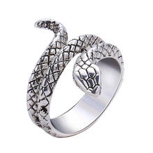 ZRM Trendy Punk Snake Ring Jewelry For Women Girl Vintage Heavy Metals Hip Hop Rock Rings Animal Party Jewelry 2024 - buy cheap