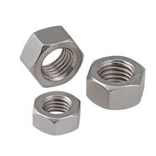 304 Stainless Steel Inch Fine Pitch Thread Hexagon Nut 5Pcs 2024 - buy cheap