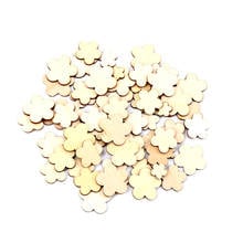 20Pcs Wooden Flower Shape Natural Scrapbooking Craft For Embellishments Handmade DIY Handicraft Home Decoration DIY 15-30mm 2024 - buy cheap