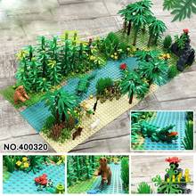 Forest Plant Printed Compatible Major Brand Toys Island Building Block Road Track Classic Collections 2024 - buy cheap