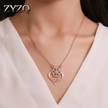 ZYZQ-collar de cadena con forma de corazón para mujer, Gargantilla con microincrustaciones, diseño de copo de nieve, regalo de Año Nuevo 2024 - compra barato