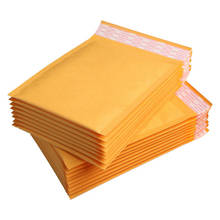 50 pieces / batch of high quality yellow kraft paper bubble mail thicken envelope transport bag self-styled 2024 - buy cheap