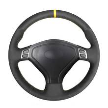 Hand-stitched Black Suede Car Steering Wheel Cover for Subaru Forester 2005-2007 Outback 2005 2007 Legacy 2005 2006 2024 - buy cheap