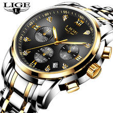 2020 New Watches Men Luxury Brand LIGE Chronograph Men Sport Watch Male Waterproof Full Steel Quartz Men Watch Relogio Masculino 2024 - buy cheap